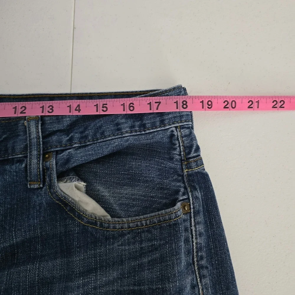 Y2K Levis 569 Loose Straight Jeans Mens 34x30 Blue Medium Wash Denim 100% Cotton